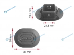76924-12030 Клипса крепления порога TOYOTA COROLLA E15 06-
