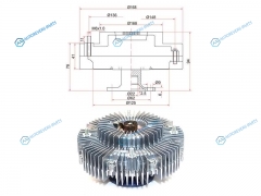 16210-67010 Вискомуфта 1KZ.1-2KD DYNAHIACEHILUXLC PRADO 93-