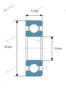 6300-2RS Подшипник 103511. шариковый