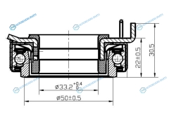 50SCRN31P-4 Выжимной подшипник TOYOTA 1E2E3E4E5E3A4A2SZ