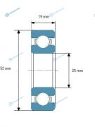 6205-CM Подшипник 255215. шариковый открытый