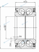 AU0901-4LX1 Подшипник перед ступицы HONDA ACCORDSTREAMSTEPWGNSMXAVANCIERODYSSEYCR-V98-