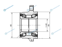 HUB175-14 Полуступица задняя SUBARU LEGACY BE 4WD