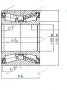 ST-96471774 Подшипник зад ступицы CHEVROLET AVEO 255237