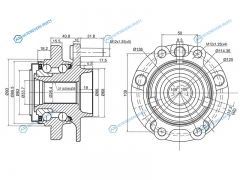 ST-40202-EJ70B Ступичный узел перед INFINITI G253537FX3545QX50QX70SKYLINE 4WD 04-