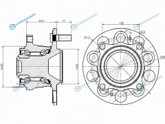 ST-42200-TL0-G51 Ступичный узел задн. HONDA ACCORD CU 08-12