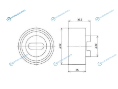 52ST2801 Натяжной ролик ремня ГРМ MAZDA B3B5