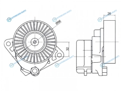 ST-A1122000870 Натяжитель приводного ремня MERCEDES CEGMS-CLASSVIANO 2.43.25