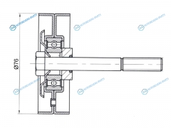 ST-03D145276D Обводной ролик приводного ремня SKODA FABIAROOMSTERVW POLO 1.2 01-