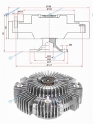 T-110F Вискомуфта TOYOTA LAND CRUISER 80100 1F 92-