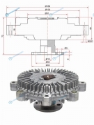 S-20F Вискомуфта SUZUKI ESCUDOVITARA J20AH25A