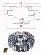 T-158F Вискомуфта TOYOTA DYNAHIACEHILUX 2KDFTVLAND CRUISER PRADO 1KDFTV 01-