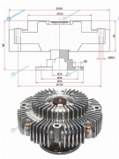 T-173F Виcкомуфта TOYOTA LANDCRUISER 200 1VDFTV 07-