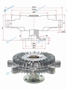 M-37F Вискомуфта MMC PAJERO V4323MONTERO 6G72