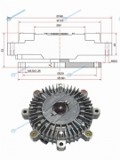 M-101F Вискомуфта MMC PAJERO 2.8TD 4M40