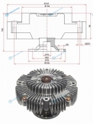 T-171F Вискомуфта TOYOTA LAND CRUISER PRADO GRJ150 1GRFE 09-
