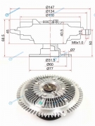 ST-21082-52F00 Вискомуфта NISSAN SILVIA S1415. 180SX. 200SX SR20DE