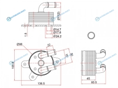 ST-FZ01-19-9F0 Радиатор масляный АКПП MAZDA 3 13-MAZDA 6 12-CX-5 11-