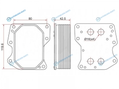 ST-1103.Q1 Радиатор масляный CITROEN JUMPERRELAY 06-FIAT DUCATO 06-FORD TRANSIT 06-PEUGEOT BOXER 06-