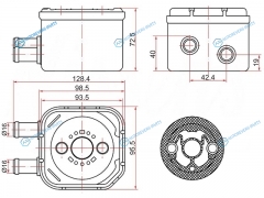 ST-028117021C Радиатор масляный AUDI A3 96-01A4 95-05A6 97-05A8 97-05FORD GALAXY 00-SKODA OCTAVIA 96-VOLKSWA