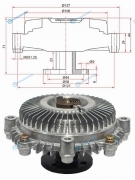 ST-16210-74020 Вискомуфта TOYOTA LITEACETOWN ACE NOAH 3SFE 96-