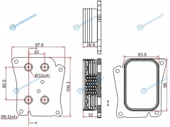 ST-A2711880401 Радиатор масляный MERCEDES C-CLASS W203 00-06C-CLASS W204 06-13E-CLASS W211 02-09