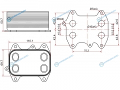 ST-03L117021C Радиатор масляный AUDI A1 10-A3 03-A4 07-A5 07-A6 11-Q3 11-Q5 08-SKODA FABIA 07-OCTAVIA 04-