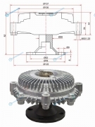 ST-16210-70090 Вискомуфта TOYOTA MARK2.CHASER.CRESTA 1GFE BEAMS 98-