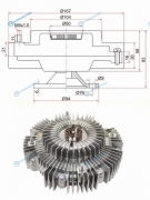 ST-16210-50051 Вискомуфта TOYOTA LAND CRUISER 100.LEXUS LX470 2UZ-FE 98-
