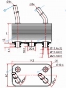 ST-PFD000020 Радиатор масляный LAND ROVER RANGE 4.4 02-