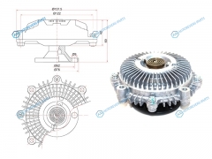 ST-16210-58030 Вискомуфта TOYOTA DYNATOYOACE B 88-