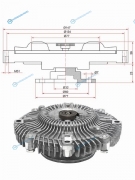 ST-21082-06J01 Вискомуфта NISSAN PATROL  SAFARI Y60 TD42