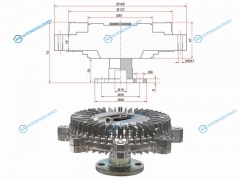 ST-17120-77E03 Вискомуфта SUZUKI ESCUDOVITARA J20AH25A