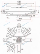 ST-ME202147 Вискомуфта PAJERO II 91-99DELICA 96-04 2.8 TD 4M40