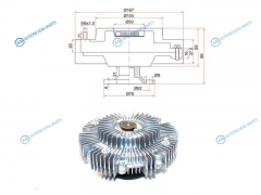 ST-16210-64050 Вискомуфта TOYOTA TOWNACE.LITEACE 3C-TE