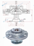 ST-16210-46041 Вискомуфта TOYOTA MARKII.CROWN.PROGRES 2JZ-GE 92-