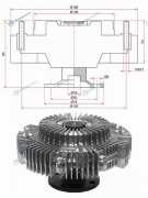 ST-16210-17050 Вискомуфта TOYOTA LAND CRUISER 100 1H 98-