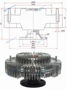 ST-16210-75060 Вискомуфта TOYOTA DYNA.HIACE.HILUX.LAND CRUISER PRADO 3RZ-F 95-
