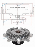 ST-25237-4A100 Вискомуфта HYUNDAI PORTER 04-KIA SORENTO 06-09