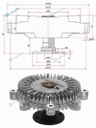 ST-25237-42650 Вискомуфта HYUNDAI H-1 01-H-100 04-