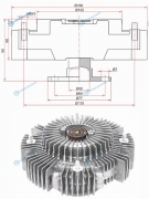 ST-21082-EB30A Вискомуфта NISSAN PATHFINDERNAVARAFRONTIERNP300 05- YD25