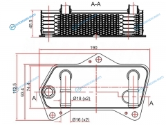 ST-02E409061B Радиатор масляный AUDI A3 03-SKODA OCTAVIA 04-SUPERB 08-VOLKSWAGEN GOLF 03-JETTA 05-PASSAT 05-