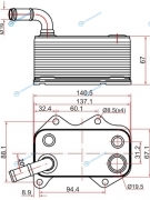 ST-06D117021C Радиатор масляный AUDI A1 10-A3 03-A4 00-SKODA OCTAVIA 04-VOLKSWAGEN GOLF 03-PASSAT 05-TOURAN