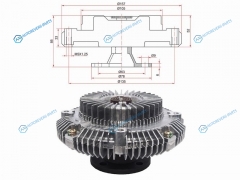 ST-16210-65030 Вискомуфта TOYOTA HILUX 3VZE 93-94