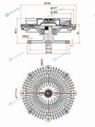 ST-8-98019-743-0 Вискомуфта ISUZU ELF NPR75NQR90 4HK1 04-