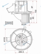 ST-A2048200008 Мотор отопителя салона MERCEDES C-CLASS W204 07-E-CLASS W212 09-