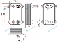 ST-94810727603 Радиатор масляный PORSCHE CAYENNE 03-06