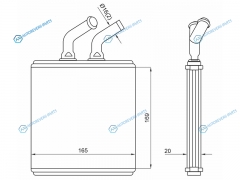 ST-KA45-395-A0 Радиатор отопителя салона KIA RIO 00-05