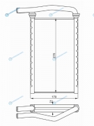 ST-87-0019 Радиатор отопителя салона MITSUBISHI PAJERO 07-13MONTERO 07-16