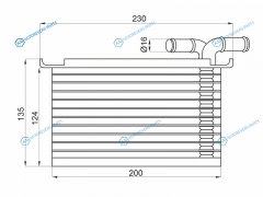 ST-03F145749B Интеркулер AUDI A1S1 10-A3S3 03-VOLKSWAGEN GOLF 08-